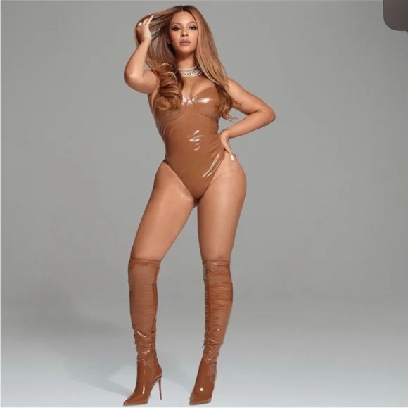 IVY PARK Glossy Brown Bodysuit - Picture 3 of 6